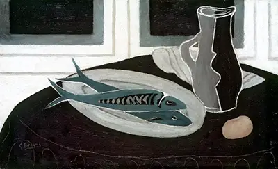 Bottle and Fish Georges Braque